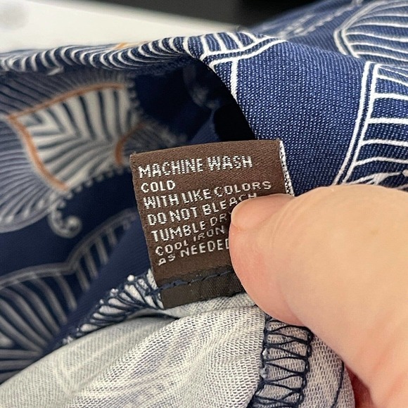 J McLaughlin Womens Pull On Catalina Cloth Pants Size 10 Geometric Straight Leg - Picture 12 of 12